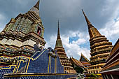 Bangkok Wat Pho, the group of the chedi of the four kings. 